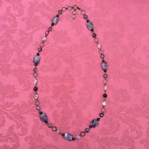 Purple Gem Long Necklace